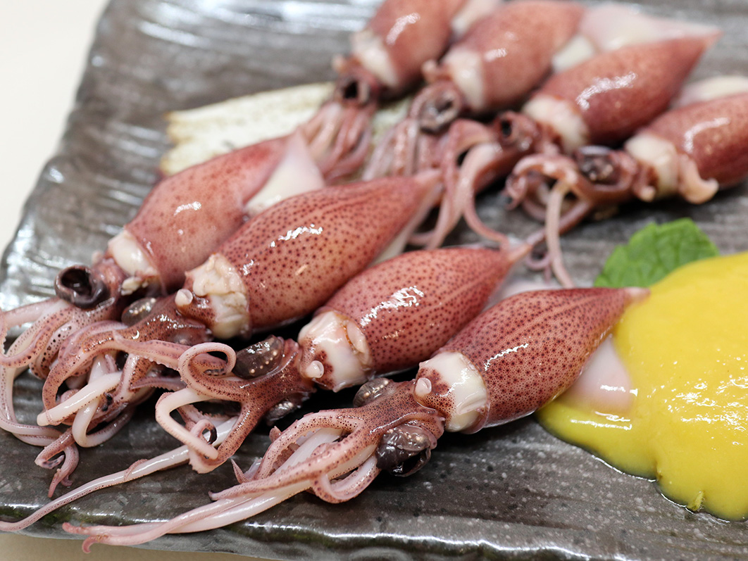 釜揚げ盛り付け